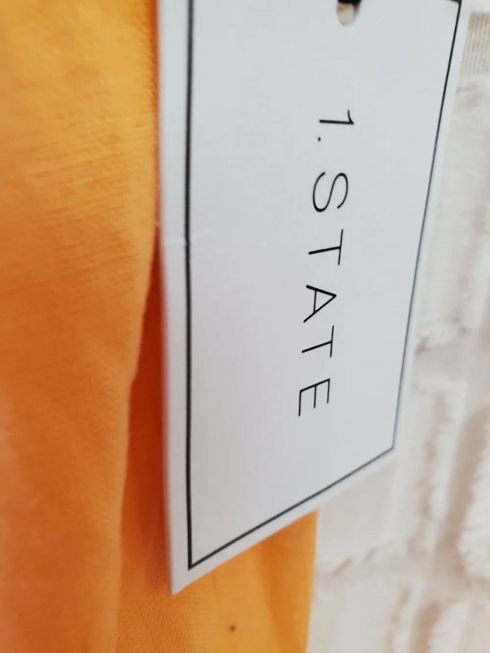 1. State Peach-Orange Tiered Spaghetti-Strap Midi Dress With Pockets - Picture 3 of 9